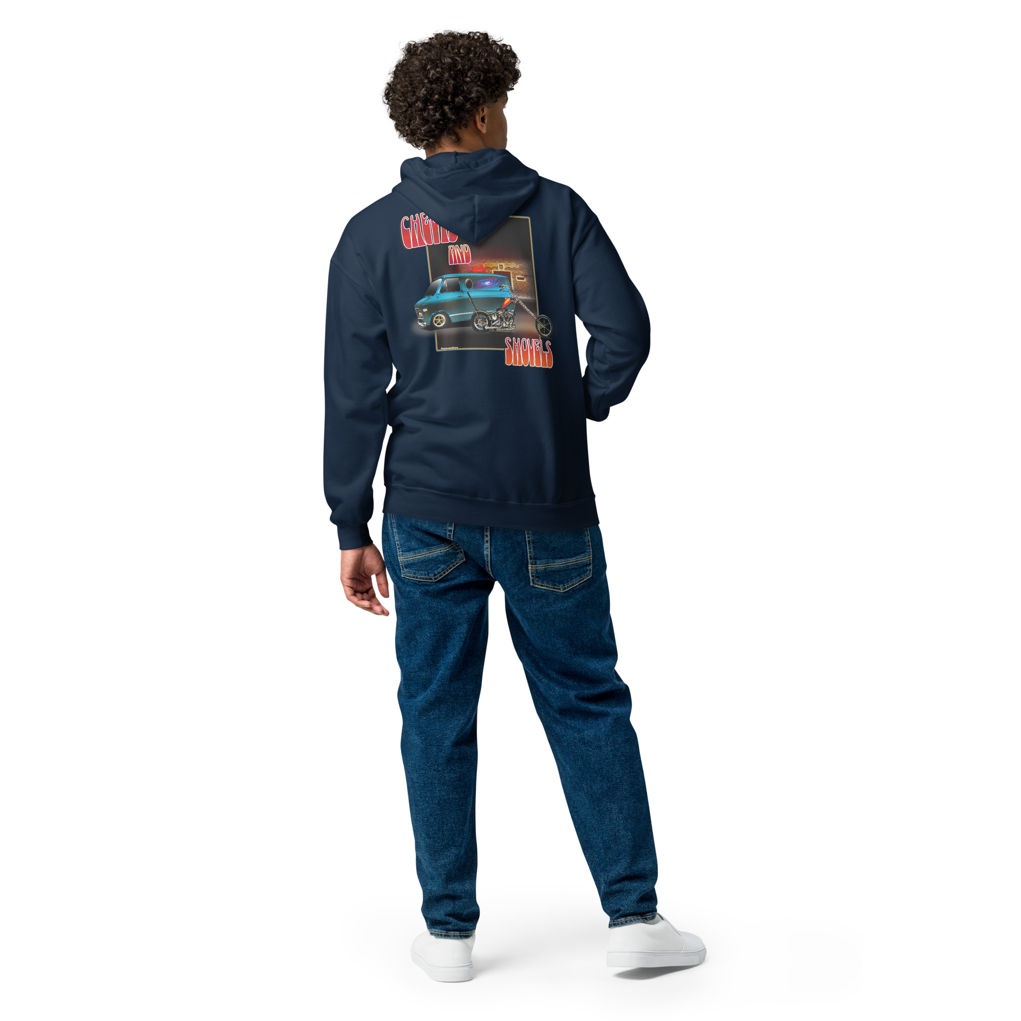 Chevys and Shovels - Unisex heavy blend zip hoodie - Image 5